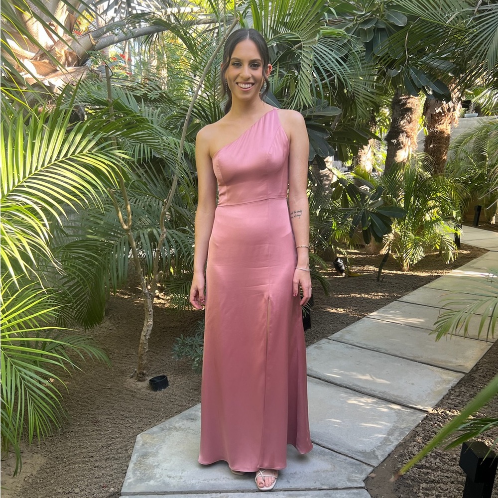 Jenny Yoo Bridesmaid Dress (Jensen) Wild Rose
